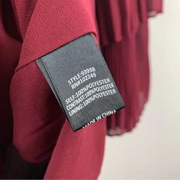 NWT Skies Are Blue Tiered Long Sleeve Ruffle Sheath Dress XS - Picture 6 of 10